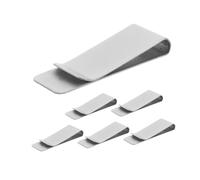 Beaupretty 6 Pièces Stainless Steel Money Clip Wallet for Men Durable Minimalist Card and Cash Holder Lightweight Front Pocket Organizer for Travel and Business