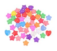 Beaupretty 60 pièces Balles de Fosse Étoile et Cœur Lot de Boules Colorées pour Pits de Jeu Éducatives et Amusantes pour Étoile Cœur