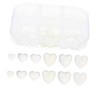 Beaupretty 6grilles Boîte De Décorations Pour Ongles Forme De Cœur Résine Transparente Pour Nail Art