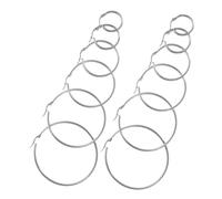 Beaupretty 6paires Grandes Boucles Oreilles Créoles Pour Femmes Mode Pour Événements Musicaux Et Quotidien