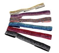 Beaupretty 6pièces Bandeau Sport Anti-transpiration Extensible pour Cheveux Femme Yoga Course à Pied Élastique Douce