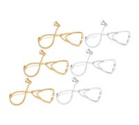 Beaupretty 6pièces Broche De Stéthoscope Pour Décoration Cadeau De Remise De Diplôme Ornement De Vêtements Et Sacs à Revers Clipsable