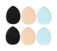Beaupretty 6pièces Houppette à Poudre Miniature Pour Visage Outil De Maquillage Avec Lanière Lavable Et Réutilisable