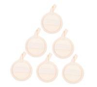 Beaupretty 6pièces Lot de Disques Luffa Ronds pour Visage et Corps Exfoliants Naturels pour Nettoyage Pores et Démaquillant