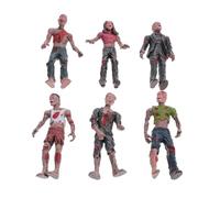Beaupretty 6Pièces Modèles de Zombies Plastique de Décorations Effrayantes pour Fêtes Jouets de Prank Simulés pour Halloween et Décorations