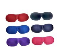 Beaupretty 6Pièces Nez Cache Œil Confort Design Mignon Pour Voyages Et Noir Cyan