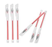 Beaupretty 6pièces Stylo Marqueur Tatouage Sourcils Rouge Imperméable Précision Pour Maquillage Permanent Microblading Peau Sensible Usage Quotidien