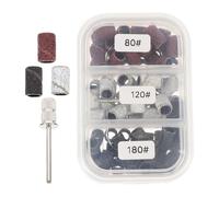 Beaupretty 75 pièces Embouts Ponceuse Ongle Anneaux de Ponçage pour Manucure Outil de Polissage et Portable avec Boîte de Rangement Adapté Salon et Usage Maison