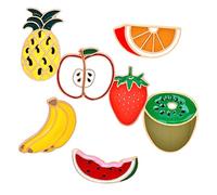 Beaupretty 7pièces Broche Pour Femme à Motif De Fruits Épingle Décorative Badge Original Pour Vêtements Sacs Et Chapeaux