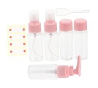Beaupretty 7pièces Set De Bouteilles De Voyage Rechargeables Étanches Plastique Tubes Souples Transparents Pearl Pour Shampoing Lotion Et Cosmétiques Kit Portable Pour Voyage