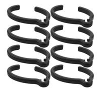 Beaupretty 8 Pièces Accessoire de Frein Elliptique en Plastique Noir pour Déambulateur et Fauteuil Roulant, Contrôle Ferme du Frein, Diminue la Probabilité de Chute pour Seniors