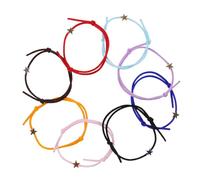 Beaupretty 8 Pièces Bracelet Pentagramme Fermeture Nombre Femme Branché Ajusteur Pour Décor De Bracelets Charme Corde Bandes Bracelets Décoratifs Étoile Sterling Cuivre