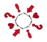 Beaupretty 8 Pièces Clips Cheveux Créatifs et Confortables pour Femmes Accessoires de Mode avec Points Flèches et Cœurs Décoration Ludique pour Quotidien et