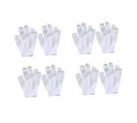 Beaupretty 8 pièces de Bain pour Garçon Fille Lot de Serviettes de Bain Colorées à Bulles Exfoliants Doux pour Nettoyage Peau avec Gels et Marins Blanc