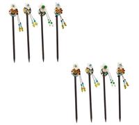 Beaupretty 8 Pièces épingle à cheveux de curling châle pince à cheveux de cheveux de femmes hair charms hair toppers accessoires de cheveux de gland de cheveux de gland Bois