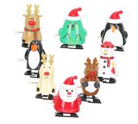 Beaupretty 8 pièces Jouets à Remonter Thème Noël Jouets de Fête Xmas Amusants pour Garçon Fille pour Les Liens Familiaux