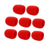 Beaupretty 8 pièces Lot de Bonnettes Micro Mousse pour Micro Portable Pare-brise Anti-bruit Doux et Résistant Protection Ktv et Scène Couverture Facile à Installer