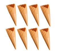 Beaupretty 8 pièces Mini Cônes de Glace Réalistes PVC Modèles de Cornets pour Décoration Photographie DIY Jouets Simulés