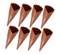 Beaupretty 8 Pièces Mini Cornets De Glace Lot de Mini Modèles De Cornets De Glace Vides Jouets Artificiel