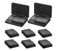 Beaupretty 8 Pièces Miniature Dollhouse Laptops Foldable Toy Computers in Plastic Realistic Tiny Laptop Accessories for Creative Pretend Play and Early Tech Skills Development
