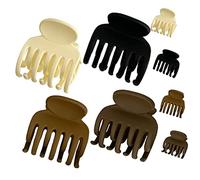 Beaupretty 8 pièces Pinces à Cheveux Femme Petites Griffes Roller Clips pour Queue de Cheval Barrette Cheveux Fins Durable et Accessoires de Coiffure Blanc