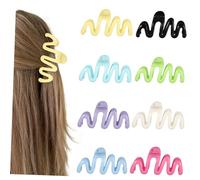 Beaupretty 8 Pièces Pinces à Cheveux Ondulées Clips Mâchoires Antidérapants pour Cheveux Épais Accessoires et Confortables et Filles Maintien Ferme et Style Élégant