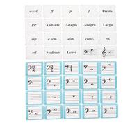 Beaupretty 80 Pièces Notes de Musique pour Piano et Violon Double Face Durable et Colorées Aide à Lapprentissage Théorique pour Débutants Rythme et Notation