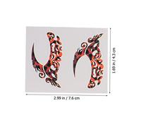 Beaupretty 8paires Autocollants Maquillage Yeux Tatouage Temporaire Ombre à Paupières Eyeliner Art Décor Visage Party