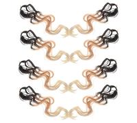 Beaupretty 8pièces Lot De Dreadlocks Au Crochet Tresses Box Braids Noires Cheveux Bouclés Synthétiques Extensions De Cheveux Pour Femmes Tresses Africaines