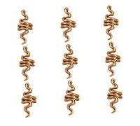 Beaupretty 9 Pièces Anneau De Cheveux Dreadlocks Perles Manchette Lézard Épingles à Cheveux Poignée Patin à Roulettes Bobines Accessoire Anneaux De Dreadlocks Alliage De Zinc