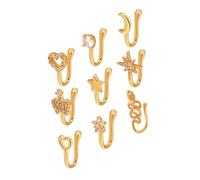 Beaupretty 9pièces Lot De Anneaux De Nez Pour Femmes Pince-nez Sans Piercing Manchette De Facile à Porter