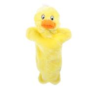 Beaupretty à Main Canard Peluche Jaune Éducatif Interactif pour Accessoire de Jeu pour Garçon Fille Développe la Créativité et Imagination
