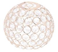Beaupretty Abat-jour de Plafonnier en Cristal Style Européen en Fer Strass Or, Diffuseur Décoratif pour Lampe de Plafond et Lampadaire, pour Chambre à Coucher