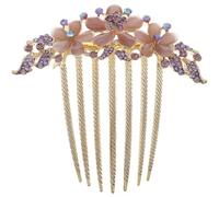 Beaupretty Accessoire De Coiffure De Mariage Peigne À Cheveux Floral En Strass Épingle À Cheveux Pour Femmes Pince À Cheveux Latérale Pour Festivals Bals De