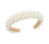 Beaupretty Accessoire De Coiffure Perle Blanche Baroque Serre-tête Chic Pour Robe Mariée Bijou Cheveux Mariage