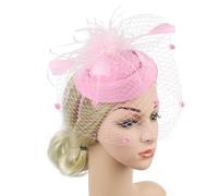Beaupretty accessoire de photo de mariée plume accessoires de cheveux de chapeau de mariée coiffure trousse hair charms hair toppers coiffe pour la mariée décoration de cheveux de rose