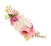 Beaupretty accessoires de cheveux de mariée accessoires pour cheveux épingles à cheveux de mariée pinces à cheveux de demoiselle d'honneur peigne à fleurs peigne à cheveux Tissu de soie rose