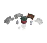Beaupretty Accessoires de Jardin en Résine pour Micro-paysages, Pont et Réalistes, Décoration Miniature de Jardin, Lot de 10 Pièces pour Plantes et Mousse