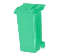 Beaupretty Alliage avec Couvercle Décor de Scène Réaliste pour Dioramas et Maquettes Bac de Recyclage Vert