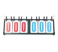 Beaupretty Alliage D'aluminium Tableau de Score Portable, Clair et Facile à Utiliser, 6 Chiffres, Tableau D'affichage de Jeux Sportifs, pour Basketball et Baseball