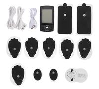 Beaupretty Appareil de Massage USB Rechargeable avec Modes et Double Canal Musculaire Portable pour Dos Nuque Épaules et Jambes avec Électrodes Adhésives