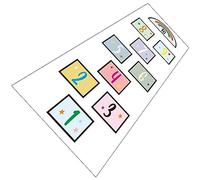 Beaupretty Autocollant de Plancher Réseau pour Garçon Fille Décalcomanies de Jeu de Décoration Amovible et pour Salle de Jeux et Crèche Design Charmant et Pratique