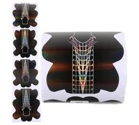 Beaupretty Autocollant Guide pour Extensions Ongles Outil Nail Art DIY Papier pour Extensions Gel UV Chablons Conseils Nail Art