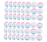 Beaupretty Autocollants de Révélation de Genre pour Fête Stickers Auto-adhésifs Garçon ou Fille Décoration Papier pour Sacs et Enveloppes Lot pour Shower et Anniversaire