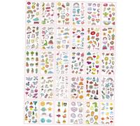 Beaupretty Autocollants De Tatouages Temporaires Mignons 60 Pcs Petit Format Étanche Pour Filles Décoration Corporelle Créative Diy Usage Garçon Et Filles Et Adolescence