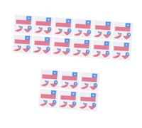 Beaupretty Autocollants Imperméables À Usage Durable 75 Feuilles Autocollants Résistants À L'Eau Temporaires Drapeau National Autocollant Patriotique