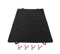 Beaupretty Auvent Arrière, Housse de Hayon Noire en Oxford 71x45 Pouces | Toile Résistante aux Rayures, Clips, Pinces et Bande Élastique Inclus, Fixation Pratique pour Fourgons Aménagés en Voyage