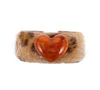 Beaupretty Bague Ajustable à Imprimé Léopard Bague Ouverte Pour Hommes Et Femmes Alliage Et Acrylique