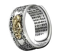 Beaupretty Bague en Réglable pour Homme Créatif Style Vintage Anneau Feng Shui Ornement pour Doigt Taille Ajustable