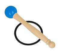 Beaupretty Baguette pour Bol Chantant Tibétain avec Manche Bois et Anneau Caoutchouc Mallet Portable pour Bol de Cristal et Instruments de Percussion Conception Pratique et Durable